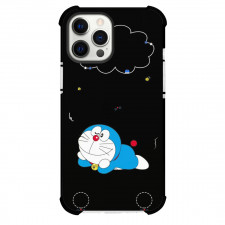Doraemon Phone Case For iPhone Samsung Galaxy Pixel OnePlus Vivo Xiaomi Asus Sony Motorola Nokia - Doraemon Lying Down Black Background