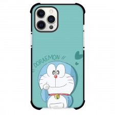 Doraemon Phone Case For iPhone Samsung Galaxy Pixel OnePlus Vivo Xiaomi Asus Sony Motorola Nokia - Doraemon Smiling Green Background