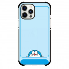 Doraemon Phone Case For iPhone Samsung Galaxy Pixel OnePlus Vivo Xiaomi Asus Sony Motorola Nokia - Doraemon Winking Illustration Blue Background