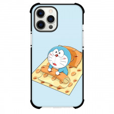 Doraemon Phone Case For iPhone Samsung Galaxy Pixel OnePlus Vivo Xiaomi Asus Sony Motorola Nokia - Doraemon Woke Up Illustration Blue Background