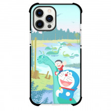 Doraemon Nobita Phone Case For iPhone Samsung Galaxy Pixel OnePlus Vivo Xiaomi Asus Sony Motorola Nokia - Nobita Doraemon Riding Dinosaur Illustration