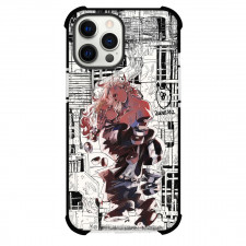 Dorohedoro Shin & Noi Phone Case For iPhone Samsung Galaxy Pixel OnePlus Vivo Xiaomi Asus Sony Motorola Nokia - Shin & Noi are too Close with Multi Pattern Background