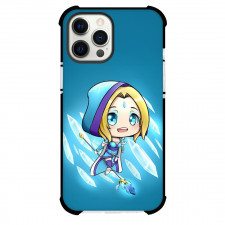 Dota 2 Crystal Maiden Phone Case For iPhone Samsung Galaxy Pixel OnePlus Vivo Xiaomi Asus Sony Motorola Nokia - Crystal Maiden Flying with Sword Chibi Art