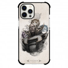 Dota 2 Invoker Phone Case For iPhone Samsung Galaxy Pixel OnePlus Vivo Xiaomi Asus Sony Motorola Nokia - Invoker Grey Pattern Background