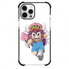 Dr.Slump Arale Norimaki Phone Case For iPhone And Samsung Galaxy Devices - Arale Norimaki Smiling Illustration