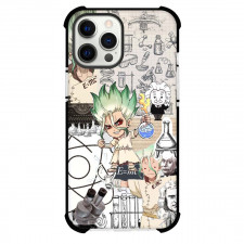 Dr. Stone Ishigami Senku Phone Case For iPhone Samsung Galaxy Pixel OnePlus Vivo Xiaomi Asus Sony Motorola Nokia - Ishigami Senku Chibi Character Collage Poster