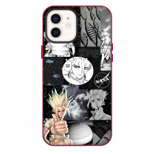Dr. Stone Ishigami Senku Phone Case For iPhone Samsung Galaxy Pixel OnePlus Vivo Xiaomi Asus Sony Motorola Nokia - Ishigami Senku Grayscale Collage Poster