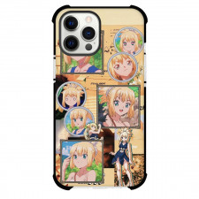 Dr. Stone Kohaku Phone Case For iPhone Samsung Galaxy Pixel OnePlus Vivo Xiaomi Asus Sony Motorola Nokia - Kohaku Anime Art Collage Portrait Orange Background