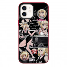 Dr. Stone Kohaku Phone Case For iPhone Samsung Galaxy Pixel OnePlus Vivo Xiaomi Asus Sony Motorola Nokia - Kohaku Pretty Girl Collage Black Background Poster