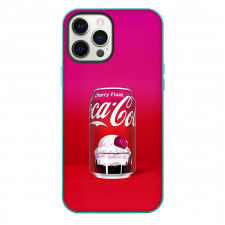 Cherry Coke Phone Case For iPhone Samsung Galaxy Pixel OnePlus Vivo Xiaomi Asus Sony Motorola Nokia - Cherry Coke Cherry Float Can Illustration Art On Red Background