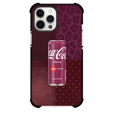 Cherry Coke Phone Case For iPhone Samsung Galaxy Pixel OnePlus Vivo Xiaomi Asus Sony Motorola Nokia - Cherry Coke Saveur Cerise Can On Dark Red Background