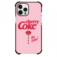 Cherry Coke Phone Case For iPhone Samsung Galaxy Pixel OnePlus Vivo Xiaomi Asus Sony Motorola Nokia - Cherry Coke Vintage Very Cherry Lips Graphic On Pink Background