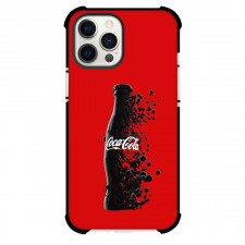 Coca-Cola For iPhone Samsung Galaxy Pixel OnePlus Vivo Xiaomi Asus Sony Motorola Nokia - Coca-Cola Black Bottle Bubble Illustration