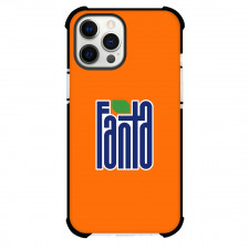 Fanta Phone Case For iPhone Samsung Galaxy Pixel OnePlus Vivo Xiaomi Asus Sony Motorola Nokia - Fanta Lettering Series On Orange Background