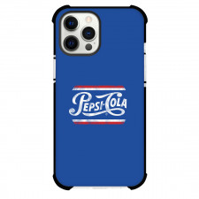 Pepsi Phone Case For iPhone Samsung Galaxy Pixel OnePlus Vivo Xiaomi Asus Sony Motorola Nokia - Pepsi Logo 1950-1962 On Blue Background