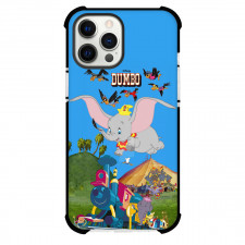 Dumbo Phone Case For iPhone Samsung Galaxy Pixel OnePlus Vivo Xiaomi Asus Sony Motorola Nokia - Dumbo Flying Elephant & Train with Sky Background