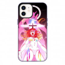 Neon Genesis Evangelion Asuka Langley Sohryu Phone Case For iPhone Samsung Galaxy Pixel OnePlus Vivo Xiaomi Asus Sony Motorola Nokia - Asuka Langley Sohryu Shouting Anime Art On Pink Background