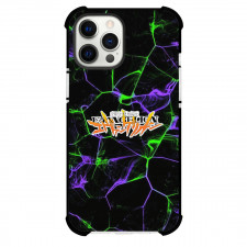 Neon Genesis Evangelion Phone Case For iPhone Samsung Galaxy Pixel OnePlus Vivo Xiaomi Asus Sony Motorola Nokia - Evangelion Logo On Lightning Background