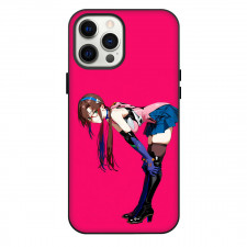 Neon Genesis Evangelion Mari Makinami Phone Case For iPhone Samsung Galaxy Pixel OnePlus Vivo Xiaomi Asus Sony Motorola Nokia - Mari Makinami Anime Art On Pink Background