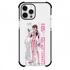 Neon Genesis Evangelion Mari Makinami Phone Case For iPhone Samsung Galaxy Pixel OnePlus Vivo Xiaomi Asus Sony Motorola Nokia - Mari Makinami Wear Pink Costume Standing On Gray Background