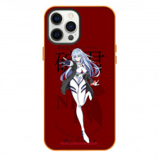 Neon Genesis Evangelion Rei Ayanami Phone Case For iPhone Samsung Galaxy Pixel OnePlus Vivo Xiaomi Asus Sony Motorola Nokia - Rei Ayanami Long Hair Standing On Red Background
