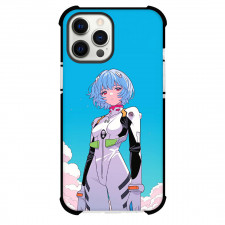 Neon Genesis Evangelion Rei Ayanami Phone Case For iPhone Samsung Galaxy Pixel OnePlus Vivo Xiaomi Asus Sony Motorola Nokia - Rei Ayanami Standing On Blue Sky Anime Cartoon Art Poster