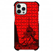 Neon Genesis Evangelion Unit 01 Phone Case For iPhone Samsung Galaxy Pixel OnePlus Vivo Xiaomi Asus Sony Motorola Nokia - Evangelion Unit 01 Berserk On Emergency Warning Background