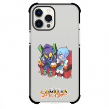 Neon Genesis Evangelion Phone Case For iPhone Samsung Galaxy Pixel OnePlus Vivo Xiaomi Asus Sony Motorola Nokia - Evangelion Unit 01 Rei Ayanami Eating Chibi Art Sticker