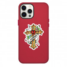 Ed Hardy Phone Case For iPhone Samsung Galaxy Pixel OnePlus Vivo Xiaomi Asus Sony Motorola Nokia - Ed Hardy Minimal Gothic Cross Art Sticker