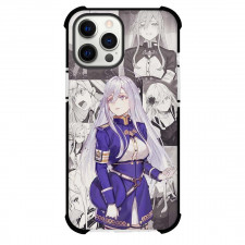 86 Eighty Six Vladilena Milize Phone Case For iPhone Samsung Galaxy Pixel OnePlus Vivo Xiaomi Asus Sony Motorola Nokia - Vladilena Milize Wearing Pink Costume On Grayscale Comic Background
