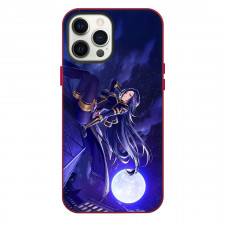 The Eminence In Shadow Gamma Phone Case For iPhone Samsung Galaxy Pixel OnePlus Vivo Xiaomi Asus Sony Motorola Nokia - Gamma Sitting On Roof Top Moon Background Anime Art
