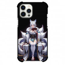 The Eminence In Shadow Yukime Phone Case For iPhone Samsung Galaxy Pixel OnePlus Vivo Xiaomi Asus Sony Motorola Nokia - Yukime Wear White Costume And Sitting Anime Art Poster