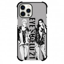 Eyeshield 21 Yoichi Hiruma Case For iPhone Samsung Galaxy Pixel OnePlus Vivo Xiaomi Asus Sony Motorola Nokia - Yoichi Hiruma & Agon Kongo Standing Portrait Grayscale