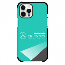 F1 Formula One Mercedes Benz Phone Case For iPhone Samsung Galaxy Pixel OnePlus Vivo Xiaomi Asus Sony Motorola Nokia - Mercedes Benz AMG Petronas F1 Team Cyan Background Poster