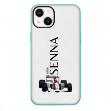 F1 Formula One Ayrton Senna Phone Case For iPhone Samsung Galaxy Pixel OnePlus Vivo Xiaomi Asus Sony Motorola Nokia - Ayrton Senna F1 MCLAREN Sticker On White Background