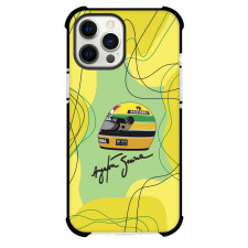 F1 Formula One Ayrton Senna Phone Case For iPhone Samsung Galaxy Pixel OnePlus Vivo Xiaomi Asus Sony Motorola Nokia - Ayrton Senna Helmet And Signature Illustration Poster