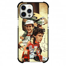 F1 Formula One Ayrton Senna Phone Case For iPhone Samsung Galaxy Pixel OnePlus Vivo Xiaomi Asus Sony Motorola Nokia - Ayrton Senna Vintage Collage Poster