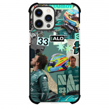 F1 Formula One Fernando Alonso Case For iPhone Samsung Galaxy Pixel OnePlus Vivo Xiaomi Asus Sony Motorola Nokia - Scrapbook Collage Art