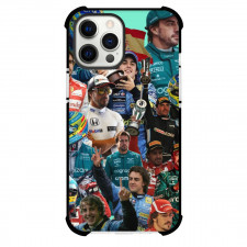 F1 Formula One Fernando Alonso Case For iPhone Samsung Galaxy Pixel OnePlus Vivo Xiaomi Asus Sony Motorola Nokia - Winning Moments Collage