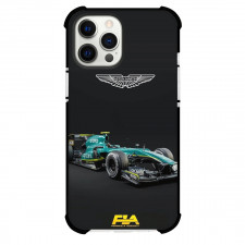 F1 Formula One Team Aston Martin Case For iPhone Samsung Galaxy Pixel OnePlus Vivo Xiaomi Asus Sony Motorola Nokia - Car Portrait Black Background