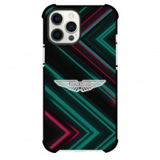 F1 Formula One Team Aston Martin Case For iPhone Samsung Galaxy Pixel OnePlus Vivo Xiaomi Asus Sony Motorola Nokia - Nameplate Neon Lights Background