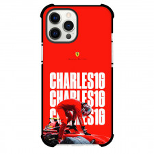 F1 Formula One Charles Leclerc Phone Case For iPhone Samsung Galaxy Pixel OnePlus Vivo Xiaomi Asus Sony Motorola Nokia - Charles Leclerc Word Art Poster On Red Background