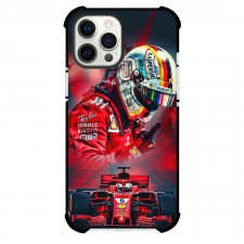 F1 Formula One Team Ferrari Case For iPhone Samsung Galaxy Pixel OnePlus Vivo Xiaomi Asus Sony Motorola Nokia - Side View Smoke Overlay