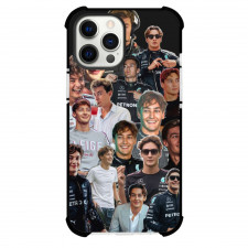 F1 Formula One George Russell Case For iPhone Samsung Galaxy Pixel OnePlus Vivo Xiaomi Asus Sony Motorola Nokia - Collage Black Background