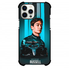F1 Formula One George Russell Case For iPhone Samsung Galaxy Pixel OnePlus Vivo Xiaomi Asus Sony Motorola Nokia - Minimalist Design Poster