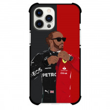 F1 Formula One Lewis Hamilton Phone Case For iPhone Samsung Galaxy Pixel OnePlus Vivo Xiaomi Asus Sony Motorola Nokia - Lewis Hamilton From Mercede Benz To Ferrari Illustration