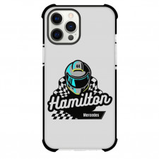 F1 Formula One Lewis Hamilton Case For iPhone Samsung Galaxy Pixel OnePlus Vivo Xiaomi Asus Sony Motorola Nokia - Minimalist Helmet Poster