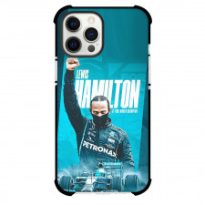 F1 Formula One Lewis Hamilton Case For iPhone Samsung Galaxy Pixel OnePlus Vivo Xiaomi Asus Sony Motorola Nokia - Raising One Hand Portrait