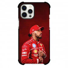 F1 Formula One Lewis Hamilton Phone Case For iPhone Samsung Galaxy Pixel OnePlus Vivo Xiaomi Asus Sony Motorola Nokia - Lewis Hamilton Unveil 2025 Scuderia Ferrari HP Race Suit Poster