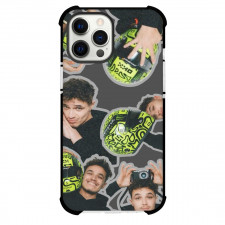 F1 Formula One Lando Norris Case For iPhone Samsung Galaxy Pixel OnePlus Vivo Xiaomi Asus Sony Motorola Nokia - Minimalist Collage Gray Background
